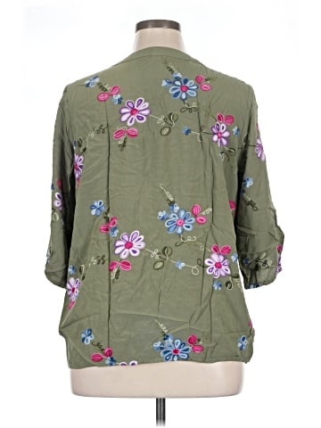 Kindred 3/4 Sleeve Button-Down Shirt (view 2)