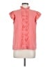 CeCe Pink Short Sleeve Blouse Size M - photo 1