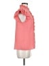 CeCe Pink Short Sleeve Blouse Size M - photo 4