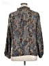 Sunny Leigh 100% Polyester Paisley Blue Long Sleeve Blouse Size XL - photo 2