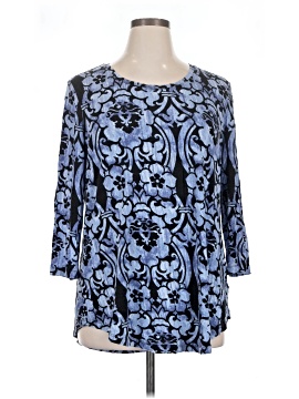 Jm Collection 3/4 Sleeve Blouse