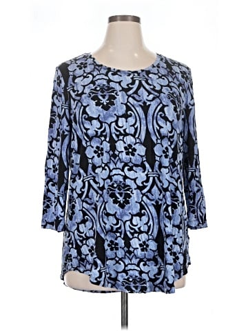 JM Collection 3/4 Sleeve Blouse (view 1)