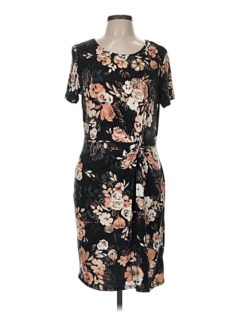 Pre-owned 24/7 Maurices Casual Dress In Black