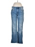 Zara 100% Cotton Hearts Blue Jeans Size 8 - photo 1