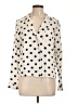 Greylin Polka Dots Ivory Long Sleeve Blouse Size L - photo 1