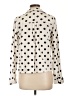 Greylin Polka Dots Ivory Long Sleeve Blouse Size L - photo 2