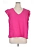 Three Dots 100% Cotton Pink Short Sleeve Top Size XL - photo 1