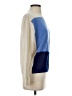 DemyLee 100% Cashmere Color Block Blue Cashmere Pullover Sweater Size S - photo 4