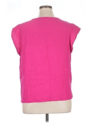 Three Dots Short Sleeve Top (view 2)
