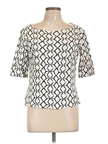 Jones New York Signature Short Sleeve Blouse (view 1)