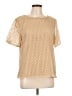 Diane von Furstenberg Gold Short Sleeve Blouse Size L - photo 1