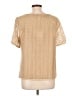 Diane von Furstenberg Gold Short Sleeve Blouse Size L - photo 2