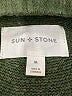 Sun + Stone Stripes Green Pullover Sweater Size XL - photo 7