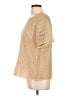 Diane von Furstenberg Gold Short Sleeve Blouse Size L - photo 5