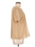 Diane von Furstenberg Gold Short Sleeve Blouse Size L - photo 4