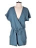 Bobi 100% Cotton Solid Teal Romper Size S - photo 1