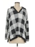 Maurices Checkered-gingham Gray Pullover Sweater Size M - photo 1