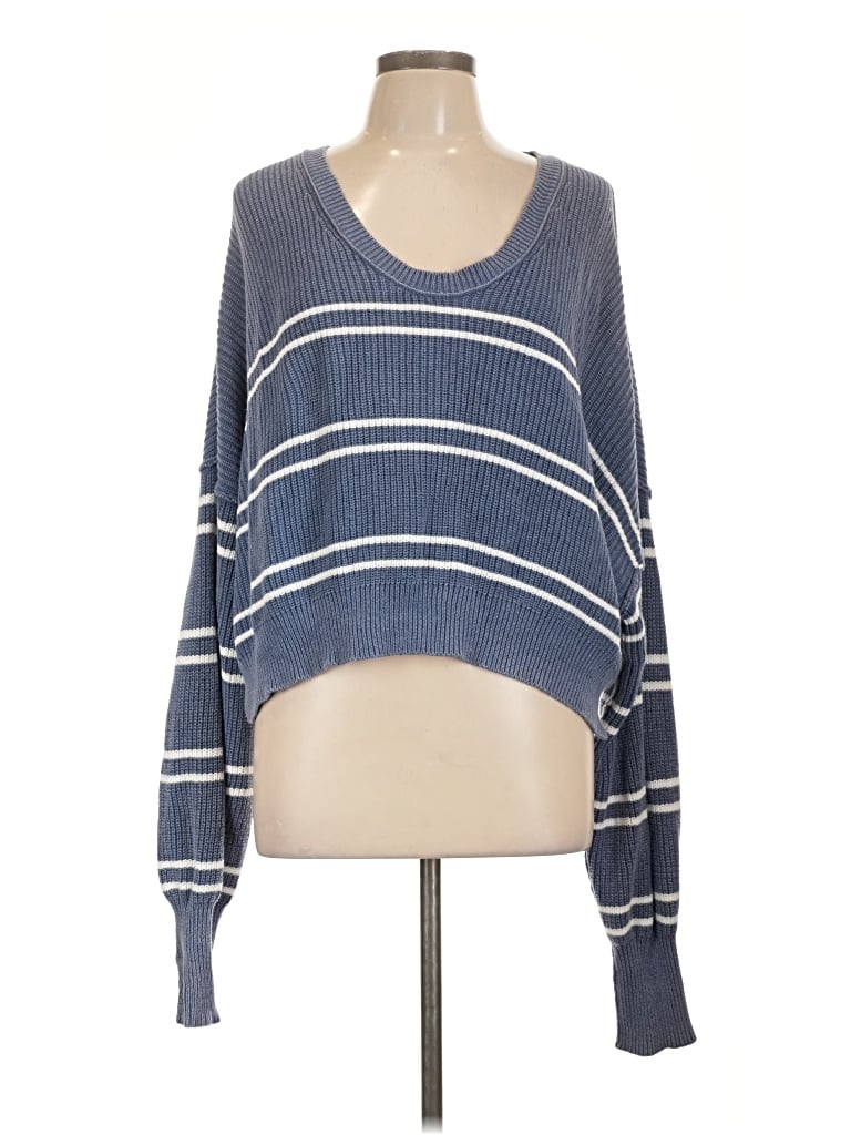 Pre-owned Aerie Pullover Sweater In Blue