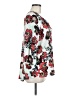 Black Rainn 100% Polyester Floral White 3/4 Sleeve Blouse Size M - photo 4