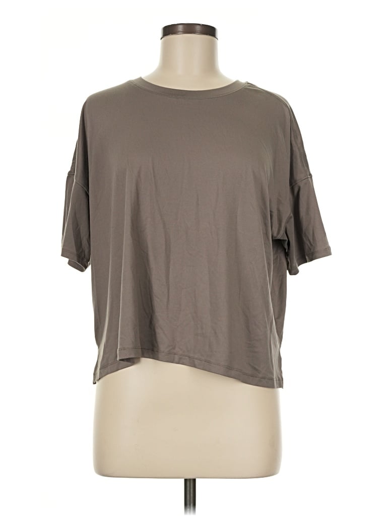 Pre-owned 90 Degree By Reflex Short Sleeve T-shirt In Brown