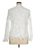 Unbranded 100% Polyester Ivory Long Sleeve Blouse Size XL - photo 2