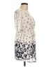 Siren Lily 100% Polyester Ivory Short Sleeve Blouse Size L - photo 4