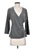 Soft Surroundings Gray 3/4 Sleeve Top Size S - photo 1
