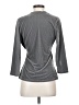 Soft Surroundings Gray 3/4 Sleeve Top Size S - photo 2