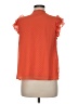 1.State 100% Polyester Orange Short Sleeve Blouse Size M - photo 2