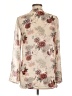 About A Girl 100% Polyester Ivory Long Sleeve Blouse Size M - photo 2