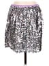 J.Crew Collection 100% Polyester Stars Silver Casual Skirt Size 10 - photo 2
