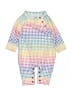 L.L.Bean 100% Polyester Print White Long Sleeve Onesie Size 0-3 mo - photo 1