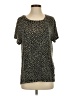 RVCA Animal Print Black Short Sleeve T-Shirt Size XS - photo 1