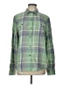 Chaps 100% Cotton Plaid Green Long Sleeve Button-Down Shirt Size L - photo 1