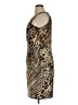 Connected Apparel Animal Print Gold Cocktail Dress Size 16 - photo 5