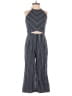 Intermix Chevron-herringbone Blue Jumpsuit Size 0 - photo 1