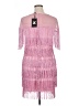 xpluswear 100% Polyester Pink Cocktail Dress Size XL - photo 2