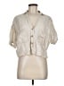 Zara Ivory Short Sleeve Blouse Size M - photo 1