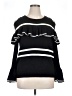 Cato Stripes Black Pullover Sweater Size XL - photo 1