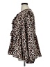 Luxology 100% Polyester Animal Print Brown Long Sleeve Blouse Size 1X - photo 5