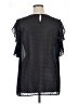 Suzanne Betro 100% Polyester Black Short Sleeve Blouse Size XL - photo 2