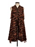 ALLSAINTS 100% Polyester Animal Print Brown Casual Dress Size S - photo 1