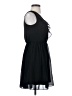 A. Byer 100% Polyester Solid Black Casual Dress Size XS - photo 4