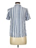 Pretty Vacant Stripes Blue Short Sleeve Blouse Size M - photo 2