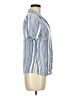 Pretty Vacant Stripes Blue Short Sleeve Blouse Size M - photo 4