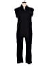 MNG 100% Linen Solid Black Jumpsuit Size XL - photo 1