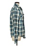 Ben Sherman 100% Cotton Plaid Blue Long Sleeve Button-Down Shirt Size M - photo 4