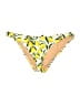 J.Crew Print Yellow Swimsuit Bottoms Size XL - photo 1