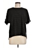 Fun2Fun 100% Polyester Black Short Sleeve Blouse Size M - photo 1