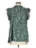 Angashion Green Sleeveless Blouse Size L - photo 1